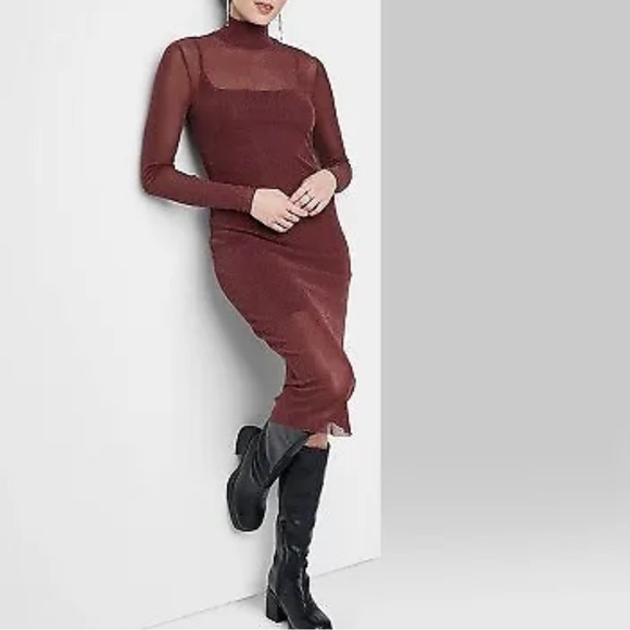 wild fable Dresses & Skirts - Women's Wild Fable XXS Red Glitter Bodycon Dress NEW without tag